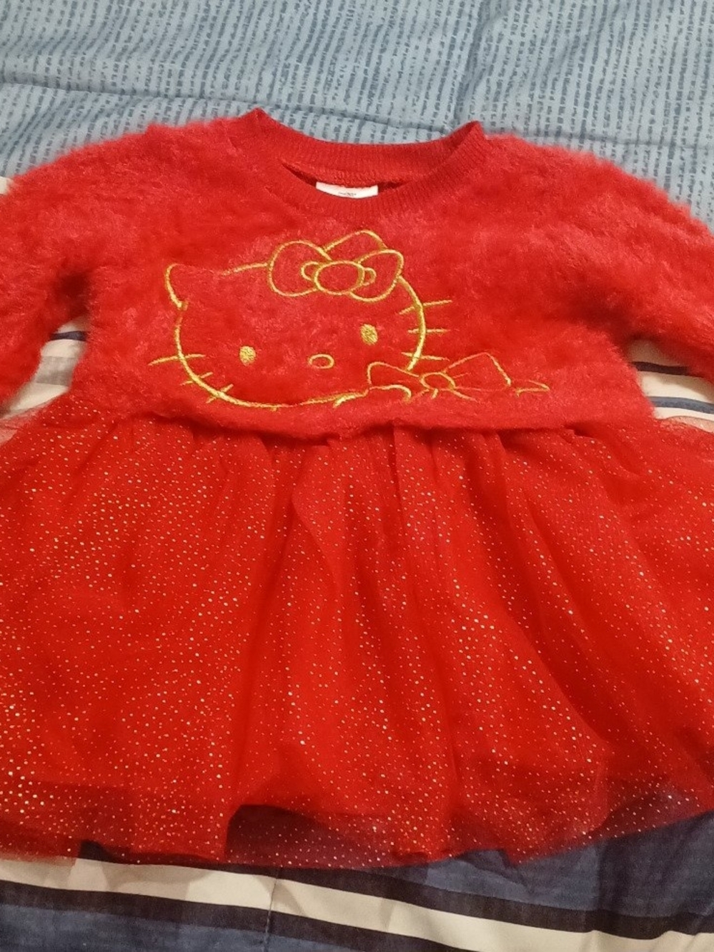 Hello Kitty Red Sparkle Tulle Dress